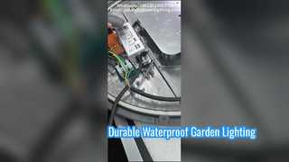 Wasserdichte IP66-LED-Gartenleuchte aus Aluminiumdruckguss mit 5 Jahren Garantie.