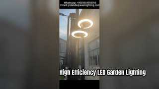 30W-60W IP66 IK10 Doppelkopf-LED-Gartenleuchte mit 160lm/w für den Einsatz in Straßen.