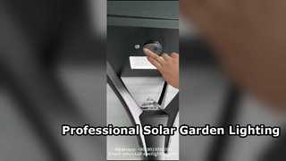 50-W-Solar-Gartenleuchte im neuen Design IP66 mit 5 Jahren Garantie für den Einsatz im Straßenbereich.