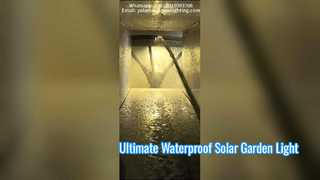 Wasserdichtigkeitstest für Solar-Gartenleuchten.