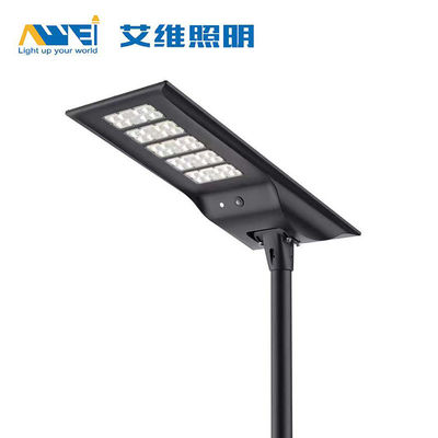 60W integriertes Solar-LED-Straßenlicht mit 18V 100W monokristallinem Silizium-Panel für öffentliche Bereiche